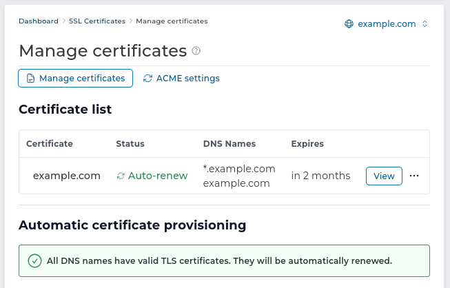 ACME No Errors