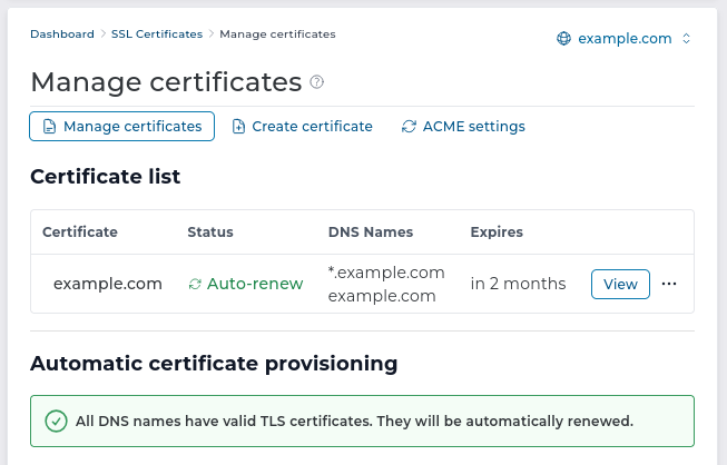 ACME No Errors