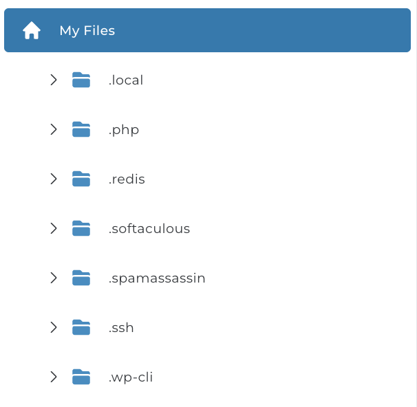 Tighter folders tree