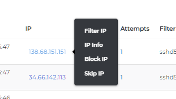 Brute Force Monitor Actions