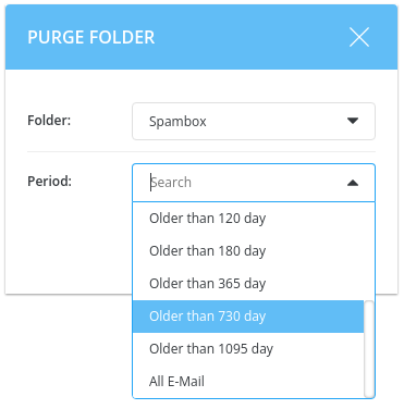 Mailbox folder purge