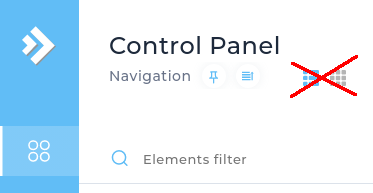 Refreshed grid menu