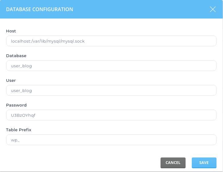 WordPress Database Configuration WordPress Database Configuration